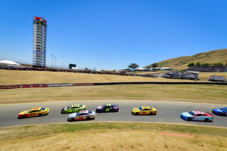 He finished third at northern California’s Sonoma road course. He finished third at northern California’s Sonoma road course.